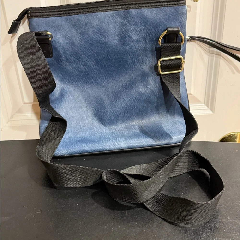 Juicy Couture Blue and Black Crossbody sequins bag